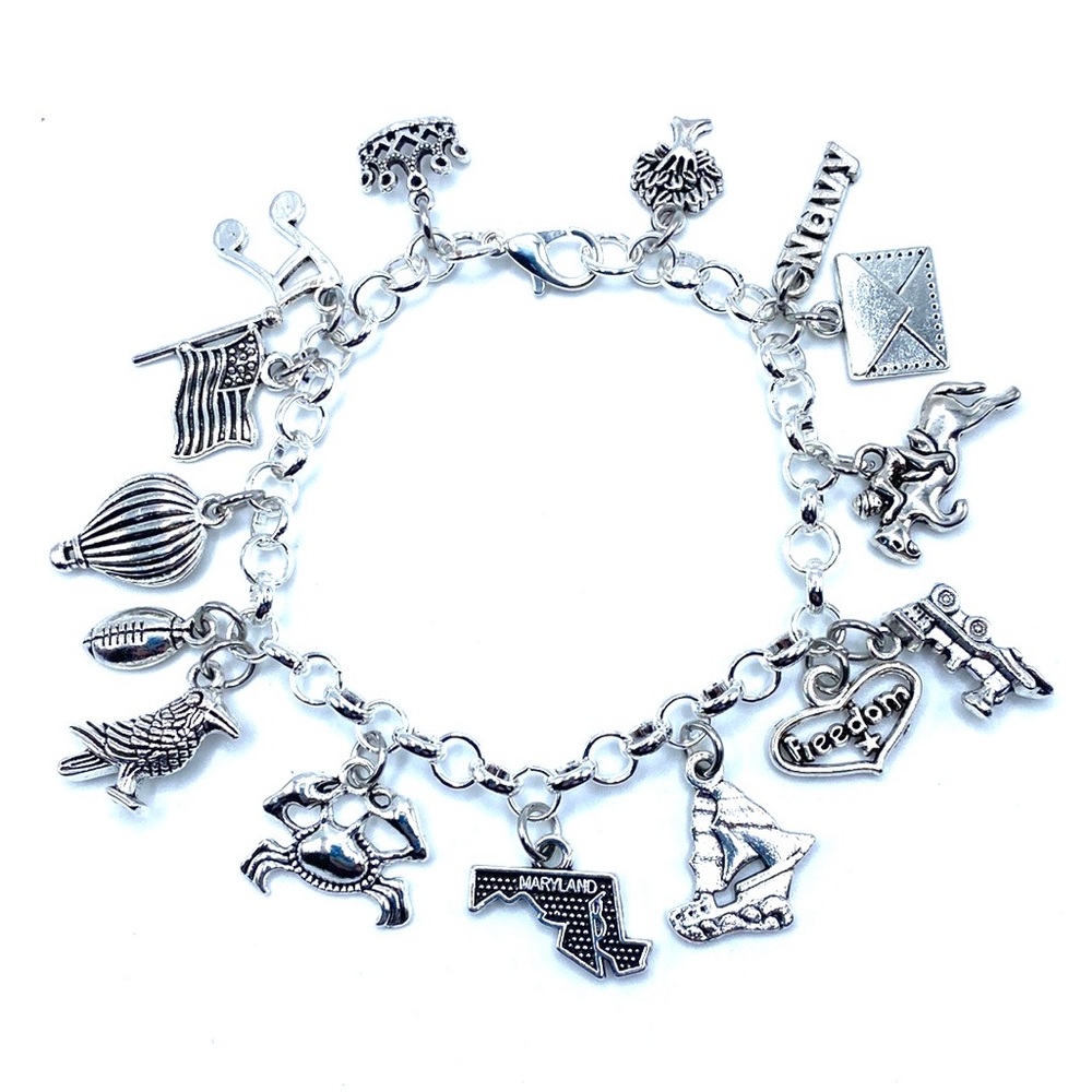 Maryland Charm Bracelet State Themed Charms